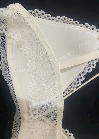 Beyaz Dantel Bohem Bralet - Görsel 5