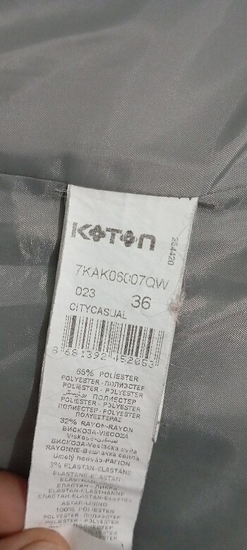 36 Beden gri Renk Kaban