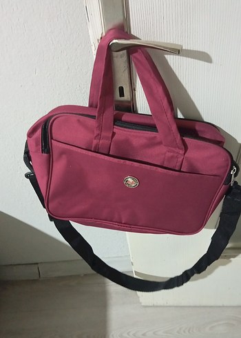 Bordo iki gözlü evrak çantası - Görsel 2