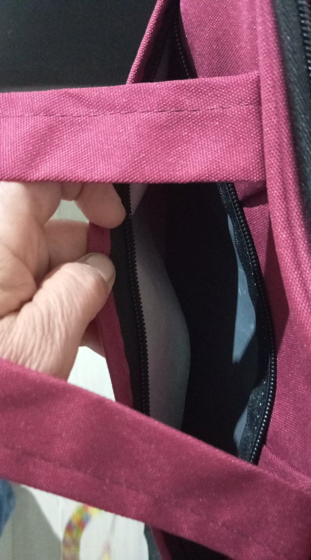 Bordo iki gözlü evrak çantası - Görsel 4