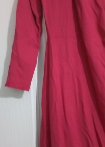 Bordo Uzun Kollu Hemşire Elbisesi - Görsel 4