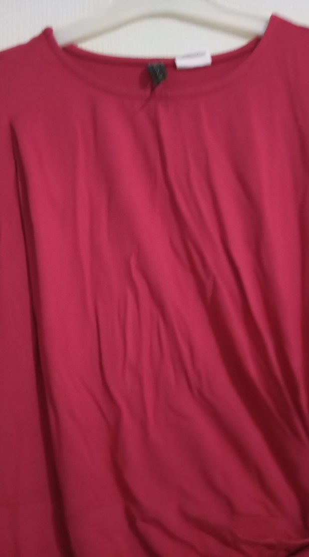 Bordo Uzun Kollu Hemşire Elbisesi - Görsel 3