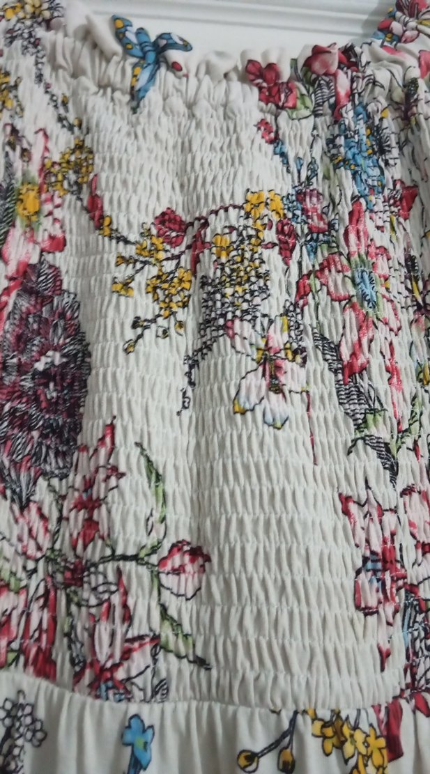 Bohem Tarzı Beyaz Uzun Elbise - Görsel 4