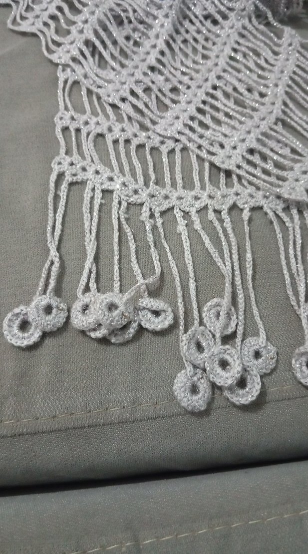 Dantel Detaylı Bohem Kadın Atkı - Görsel 2