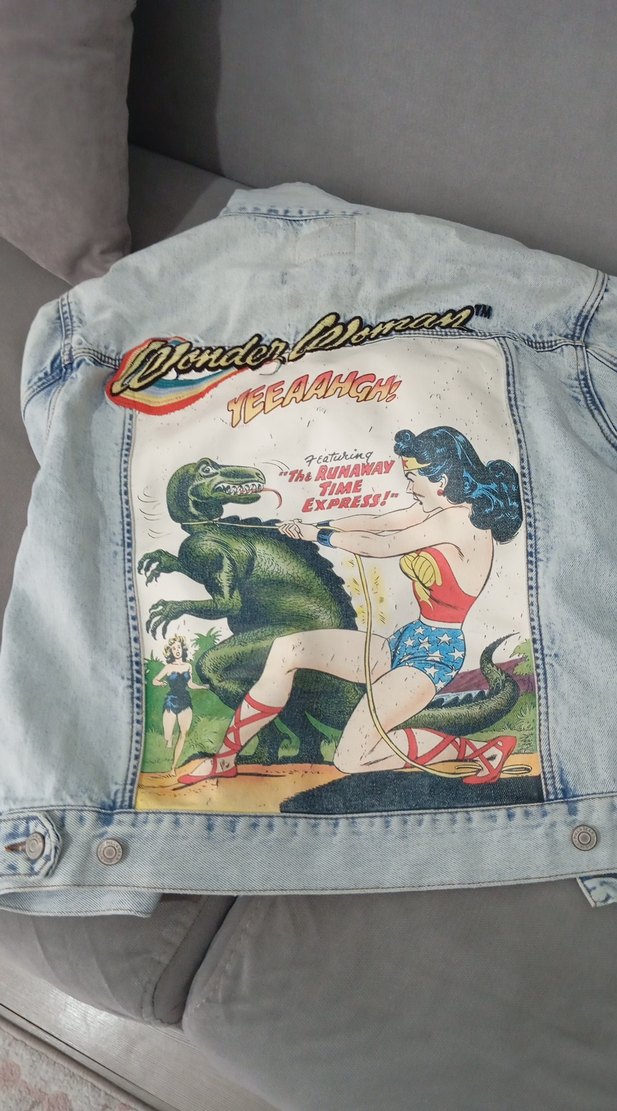 Gri Düğmeli Kadın Denim Ceket - Görsel 3