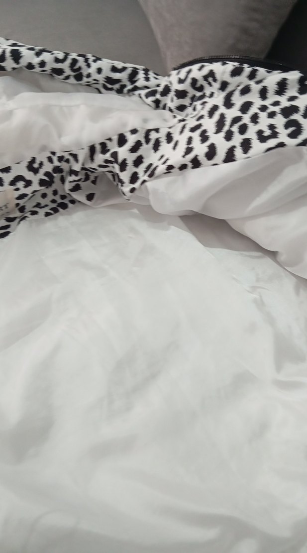 Kapüşonlu, Zebra Desenli Kadın Kısa Mont - Görsel 5