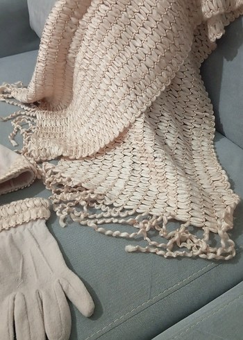 Kız Çocukları İçin eldiven bere atkıtakımı - Görsel 3