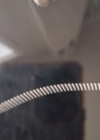 Gri Uzun Zincirli Rock Punk Kolye - Görsel 3