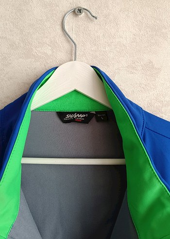 Mavi Fermuarlı Yüksek Yakalı erkek Ceket - Görsel 2