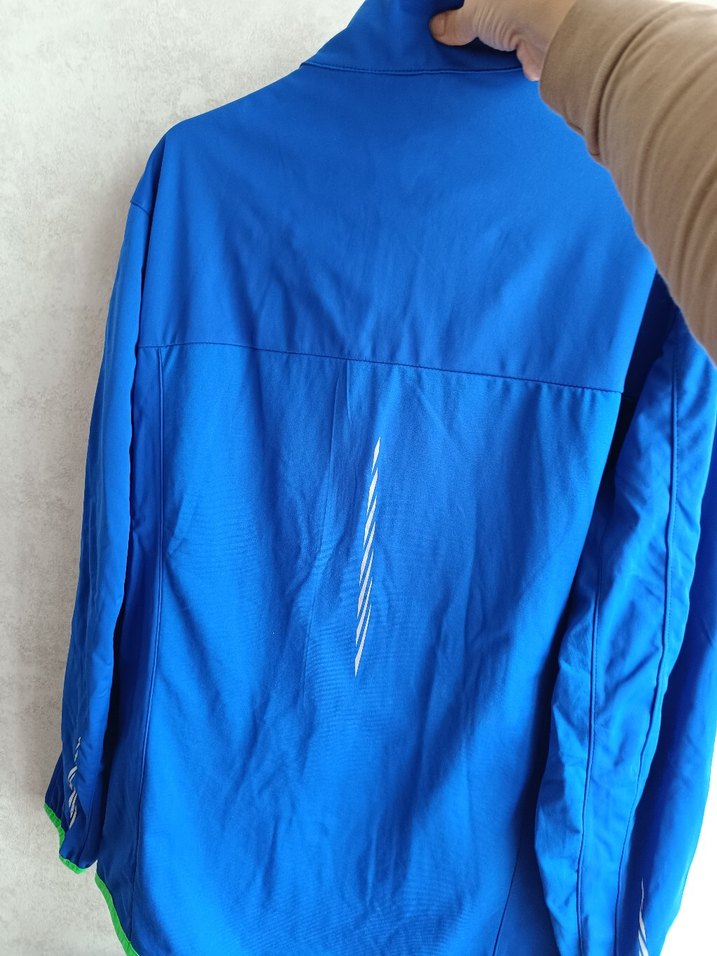 Mavi Fermuarlı Yüksek Yakalı erkek Ceket - Görsel 3
