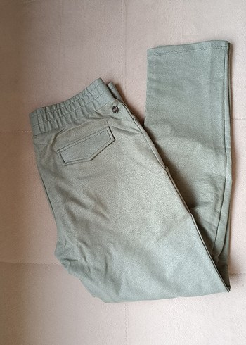 Kadın Haki Midi Boy Fermuarlı Ceket pantolon takım - Görsel 2