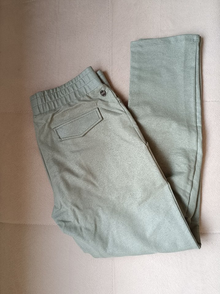 Kadın Haki Midi Boy Fermuarlı Ceket pantolon takım - Görsel 2