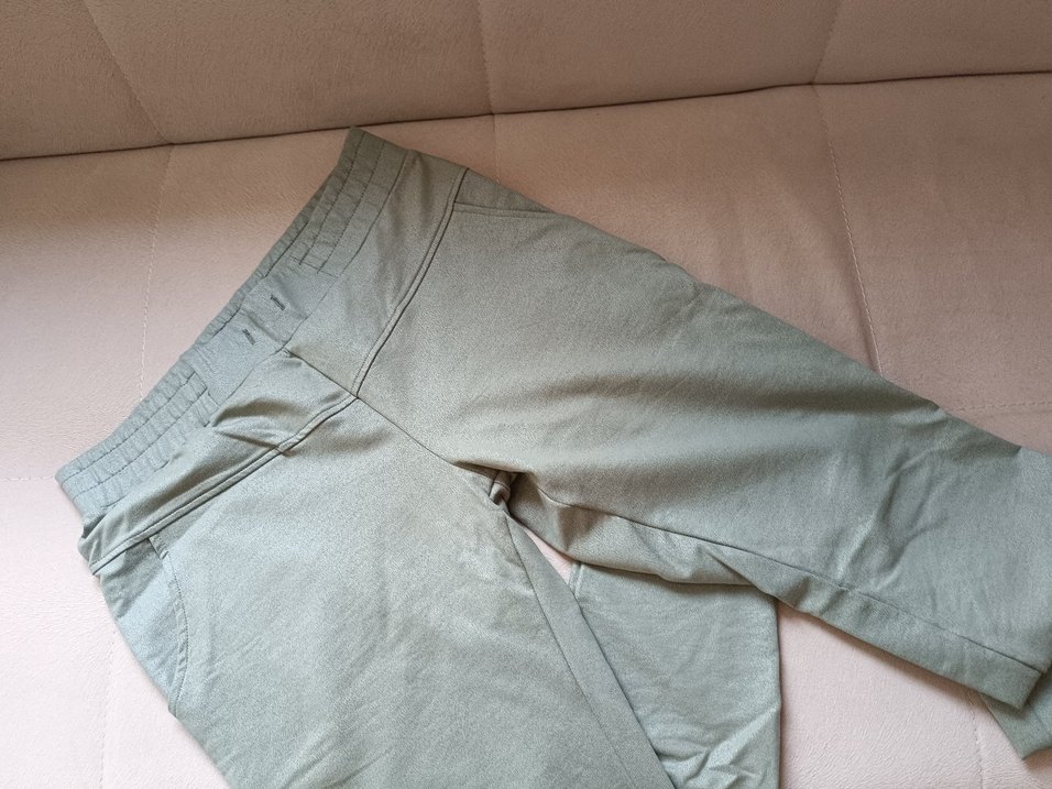 Kadın Haki Midi Boy Fermuarlı Ceket pantolon takım - Görsel 3