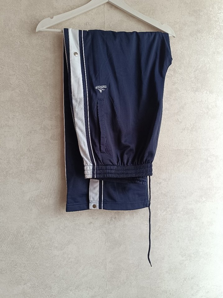 Erkek  Lacivert Rahat Kesim Eşofman Altı - Görsel 3