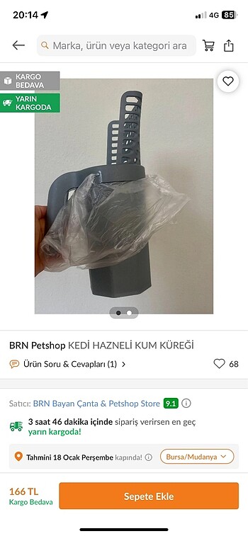 Kedi hazneli kürek