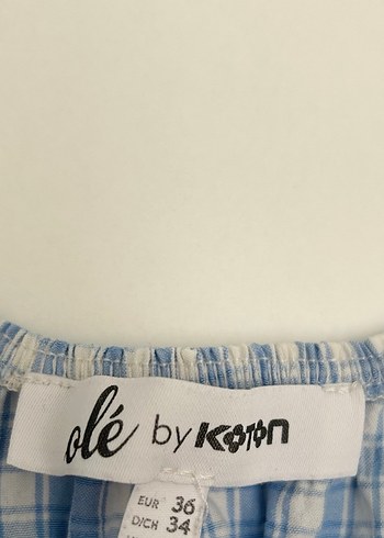 xs Beden Mavi Kareli Midi Denim Elbise