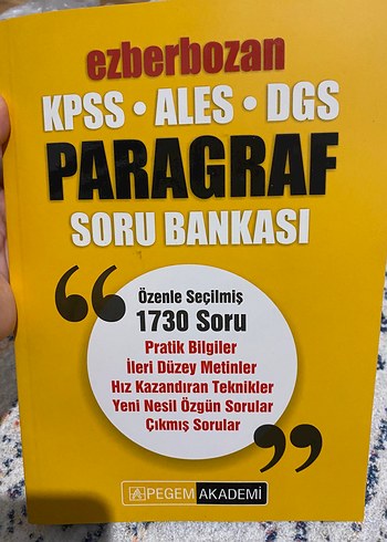 Ezberbozan KPSS ALES DGS Paragraf Soru Bankası