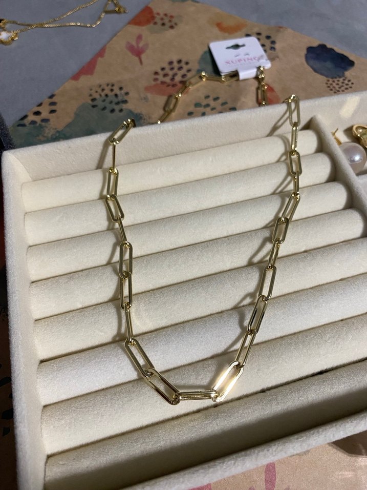 Uzun Zincir Detaylı Altın Kolye (Ataç gold kolye ) - Görsel 2