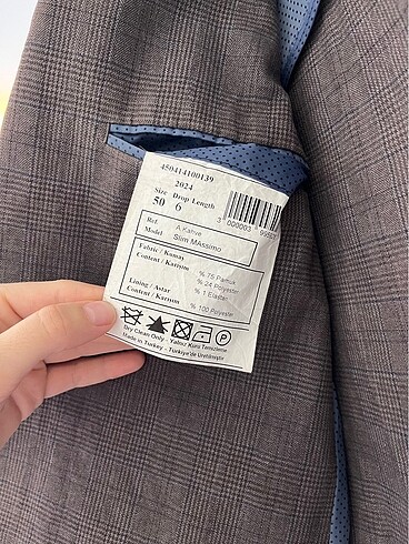 50-6 drop Beden Blazer ceket