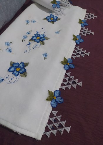 iğne oyası havlu takımı iki kenarı ağır modelli - Görsel 2