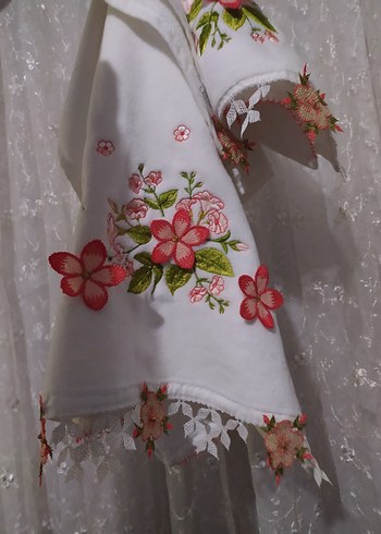 iğne oyası havlu takımı - Görsel 3