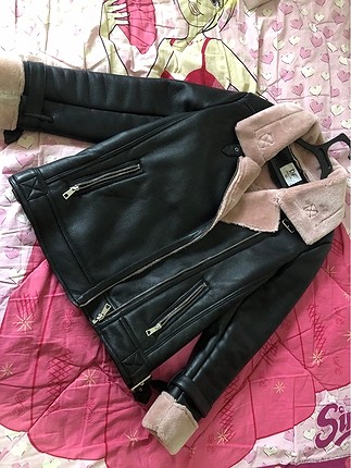 Oversize deri ceket