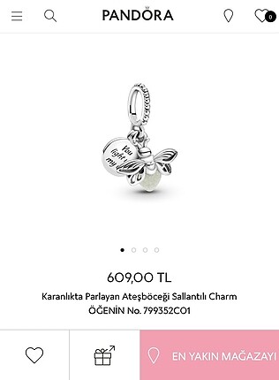 Karanlıkta Parlayan Ateşböceği Charm