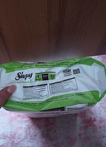 1 Beden: 2-5 kg Beden Sleppy 1 numara bez 