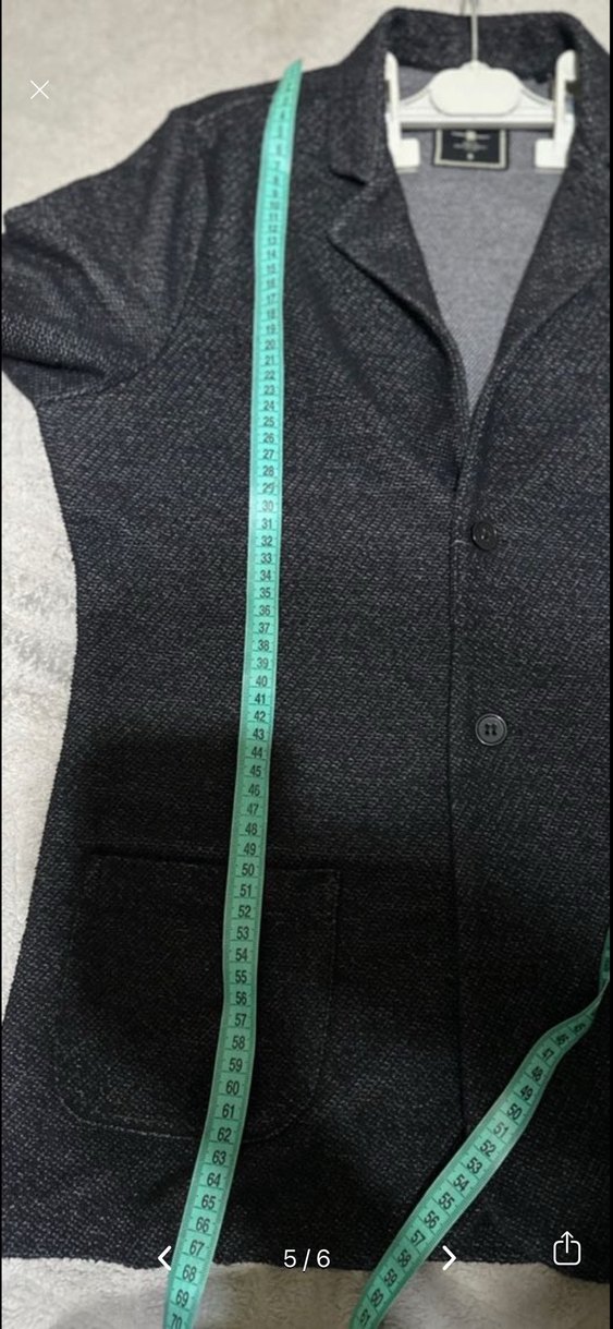 Koton Düğmeli Gri Erkek Ceket - Görsel 5