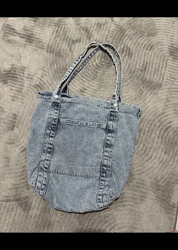 Günlük Kullanım İçin Mavi Denim Çanta - Görsel 3