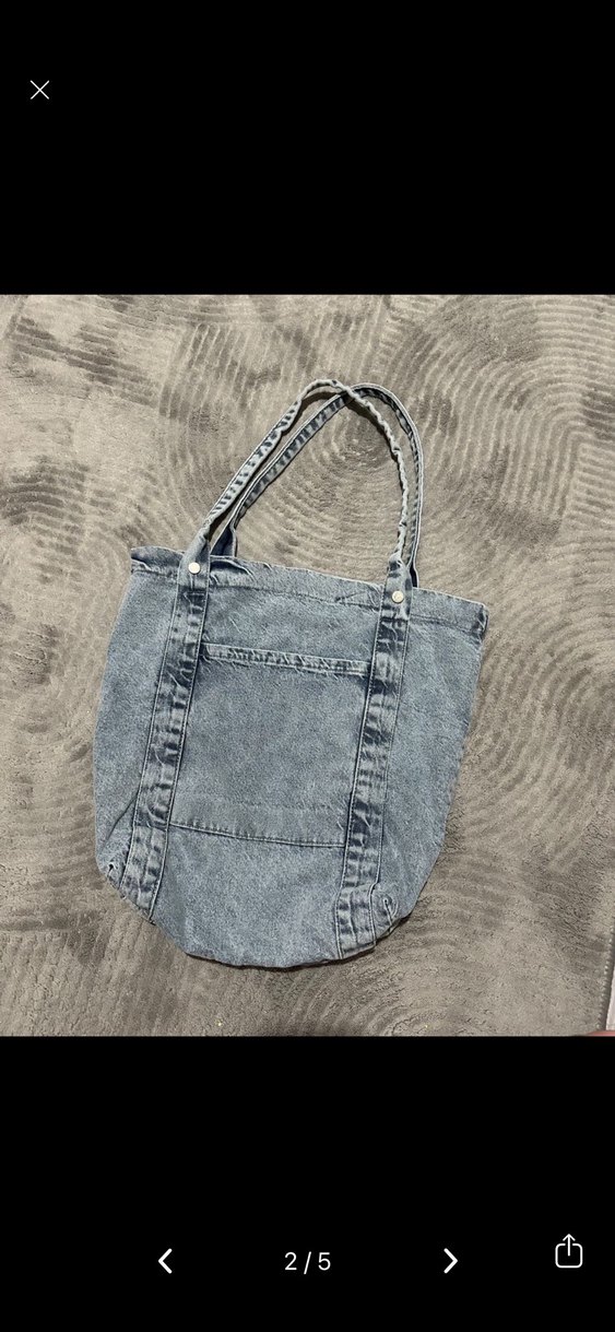 Günlük Kullanım İçin Mavi Denim Çanta - Görsel 3