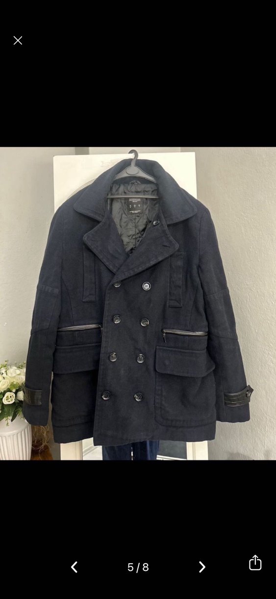 Lacivert Erkek kaban - Görsel 4