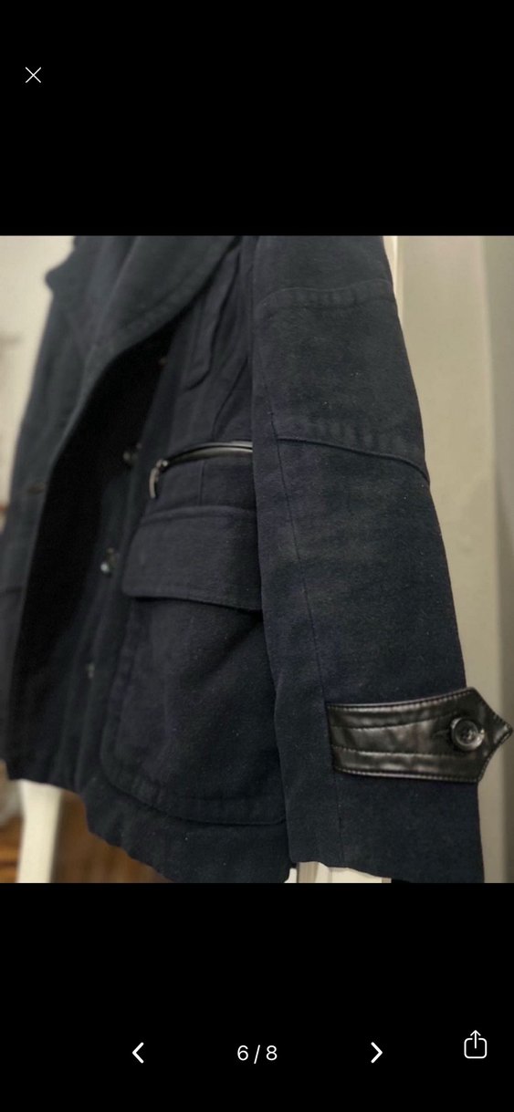 Lacivert Erkek kaban - Görsel 5