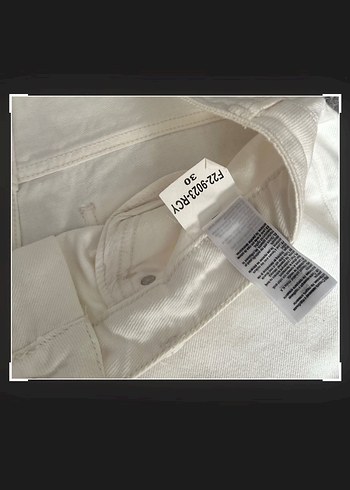 Americanos Kadın Beyaz Regular Fit Midi Kot - Görsel 7