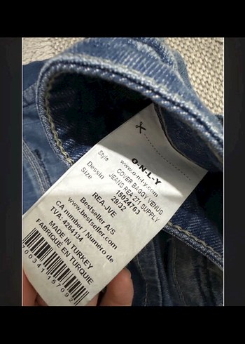 Kadın Lacivert Bol Kesim Kot Pantolon - Görsel 4