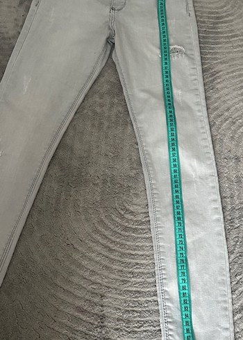 Gri Regular Fit Kadın Jean - Görsel 5