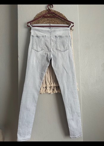 Gri Regular Fit Kadın Jean - Görsel 4