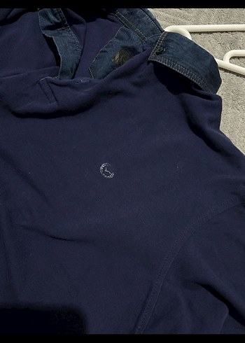 Erkek Lacivert Denim Polo Tişört - Görsel 4