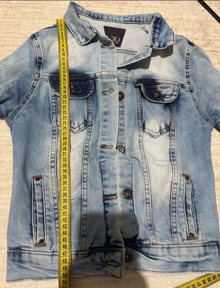 Düğmeli Kadın Denim Ceket - Görsel 5