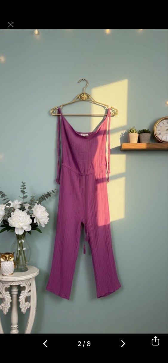 Oxxo Kadın Mor Bağcıklı Tulum - Görsel 2