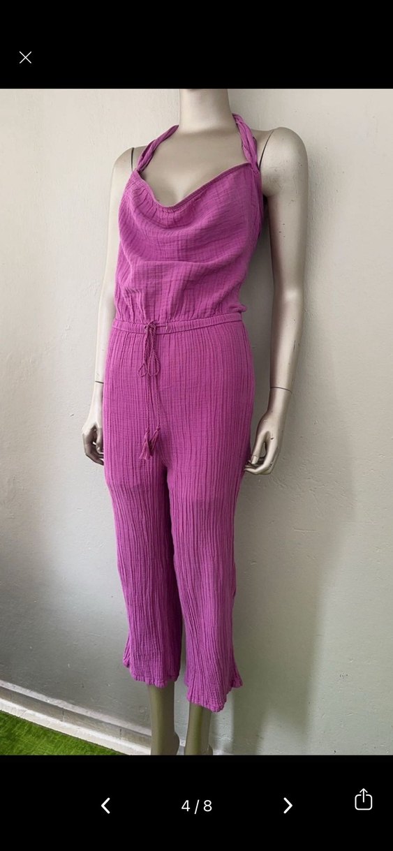 Oxxo Kadın Mor Bağcıklı Tulum - Görsel 4