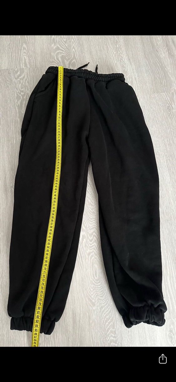 Siyah Salaş Kadın Eşofman Altı - Görsel 4