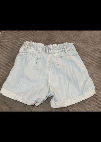 Buz mavisi Çocuk Denim Şort - Görsel 2