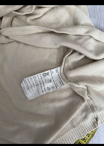 Bej V Yaka Kadın Hırka - Görsel 5