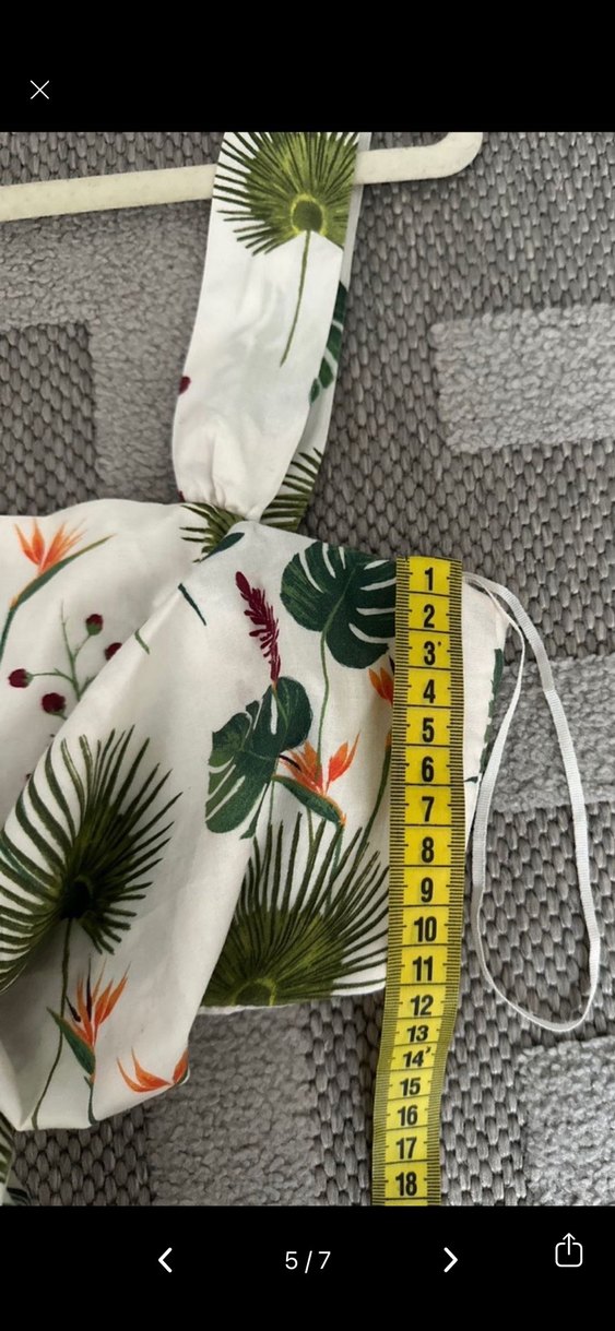 Zara Çiçek Desenli Kısa Büstiyer - Görsel 5