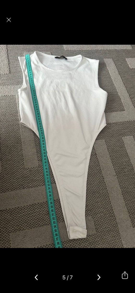 Beyaz Yüksek Yaka Kadın Atlet - Görsel 5