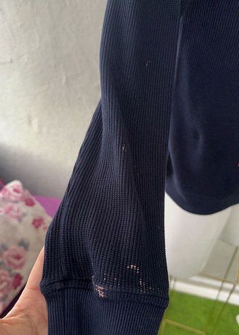 Polo Baskılı Siyah Kadın Sweatshirt - Görsel 8