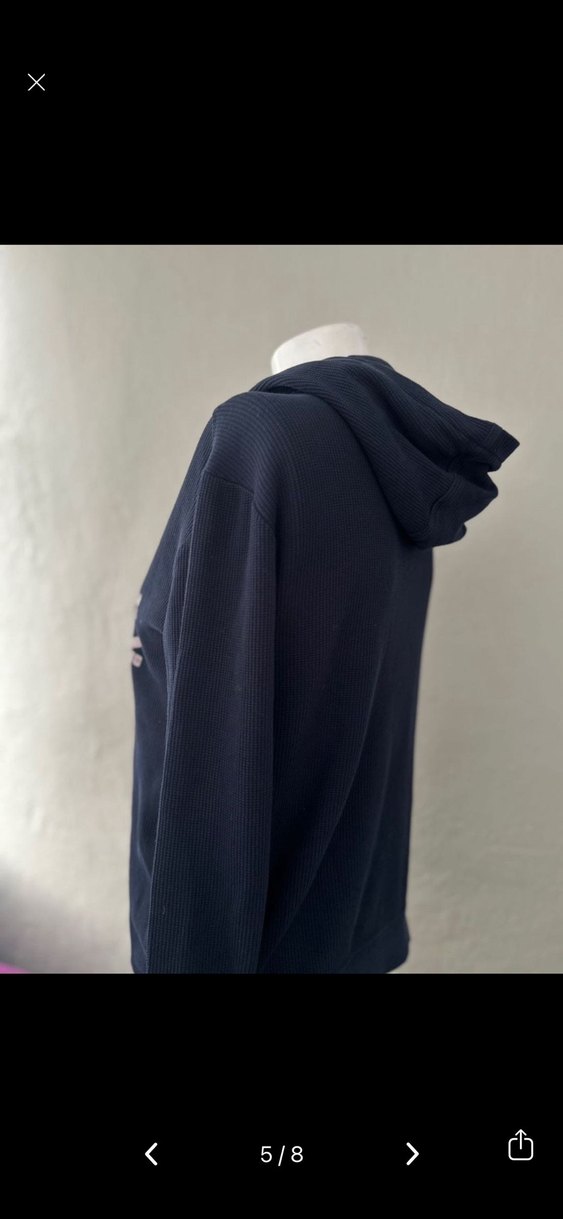 Polo Baskılı Siyah Kadın Sweatshirt - Görsel 5