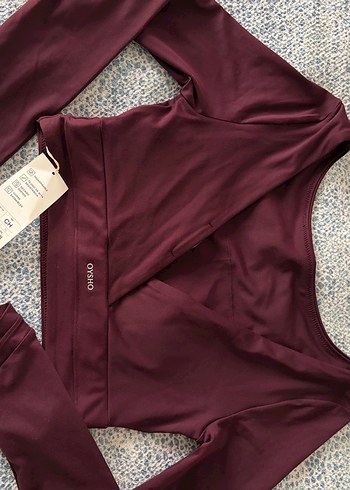 Oysho Bordo V Bel Detaylı Comfortlux Spor Takım - Görsel 6