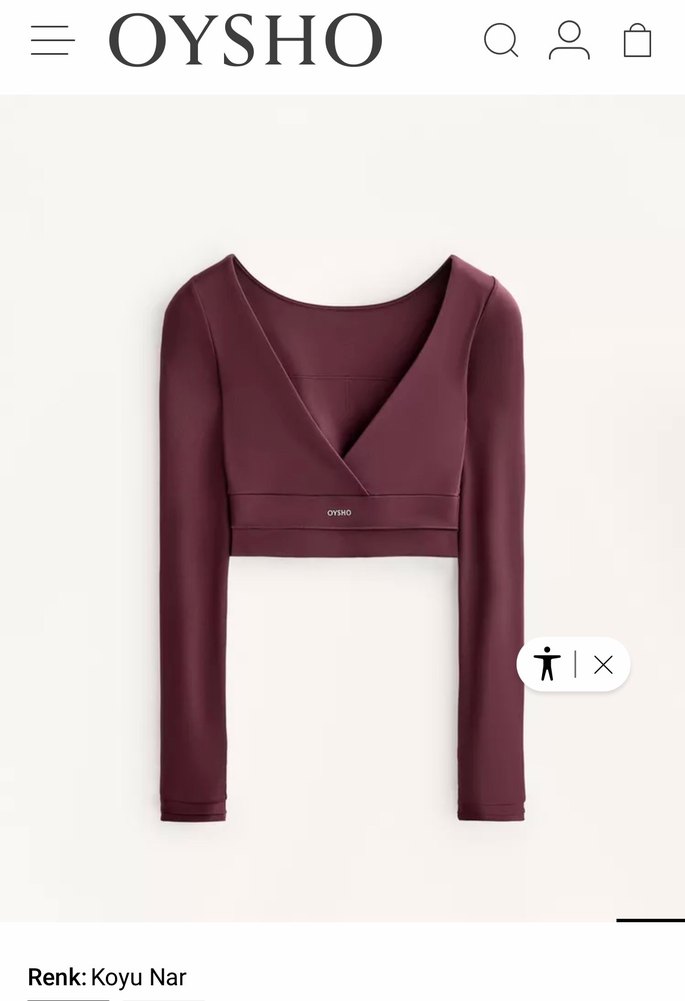 Oysho Bordo V Bel Detaylı Comfortlux Spor Takım - Görsel 3